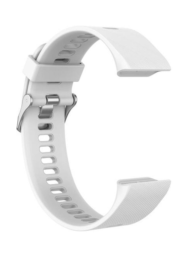BGM Silicone Wrist Strap For Garmin ForeAthlete 35J / Forerunner 35J White - Image 2