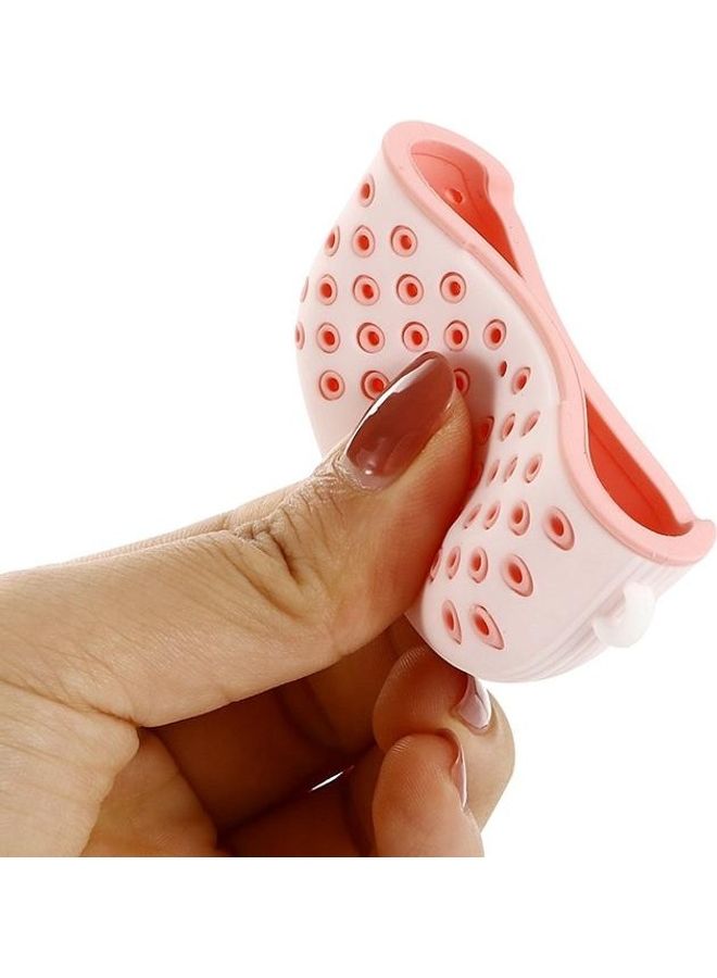 BGM Bicolor Honeycomb Silicone Earphone Protective Case For AirPods Pro Pink - Image 4