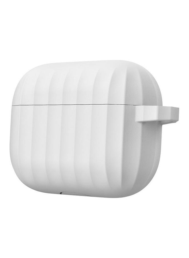 بي جي إم علبة تخزين واقية من السيليكون لسماعات الأذن اللاسلكية آيربودز برو أبيض - Image 2