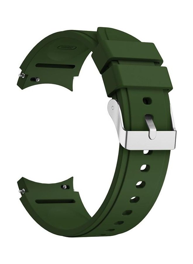 BGM Silicone Replacement Strap Watchband For Samsung Galaxy Watch4 Classic 42mm Green - Image 1