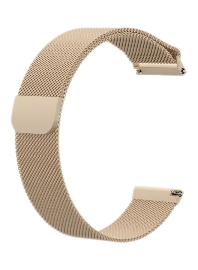 BGM - Milanese Replacement Wrist Strap Watchband For Fitbit Versa Gold - Image 1