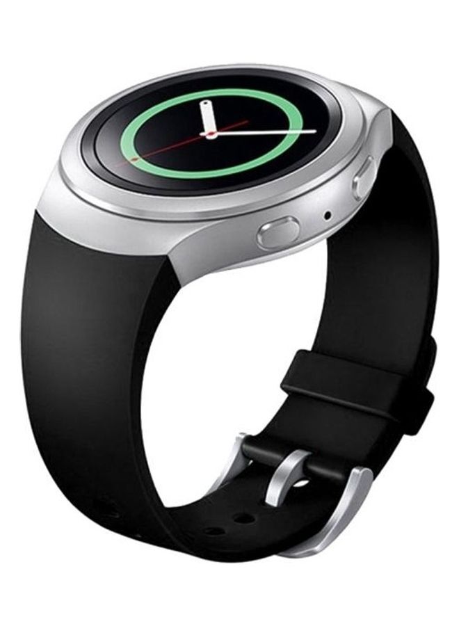 BGM Solid Colour Silicone Watchband For Samsung Gear S2 Sport / Gear S2 Watch Black - Image 5