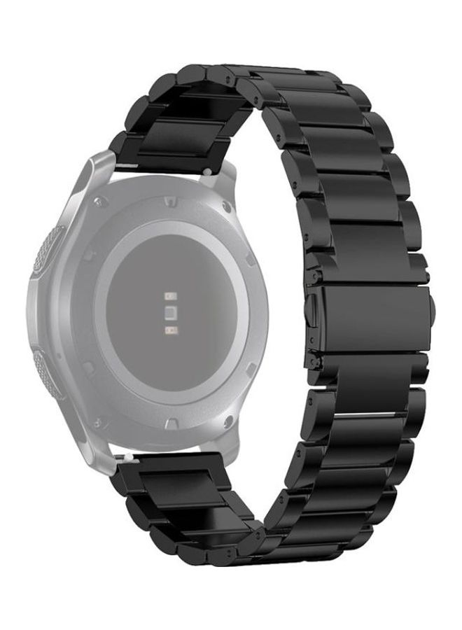 BGM Stainless Steel Wrist Watch Band for Samsung Gear S3 22mm Black - Image 2