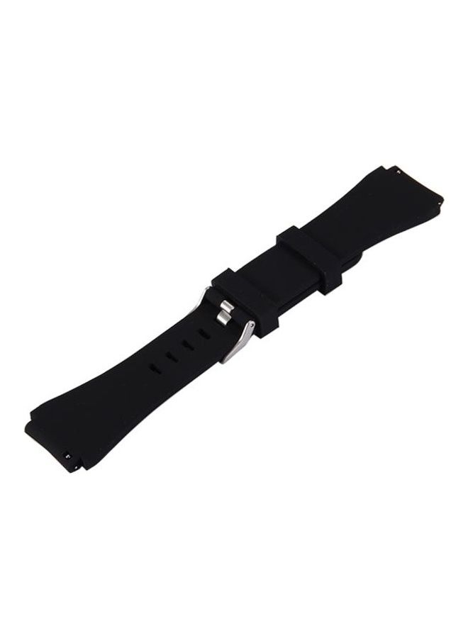BGM Classic Smart Watch Silicone Watchband For Samsung Gear S3 Black - Image 2