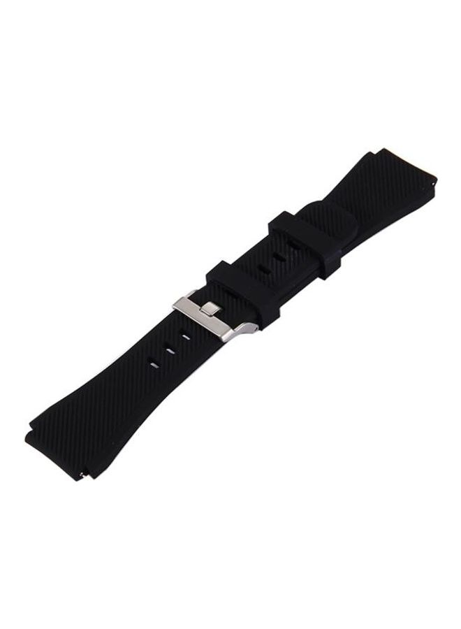 BGM Classic Smart Watch Silicone Watchband For Samsung Gear S3 Black - Image 3