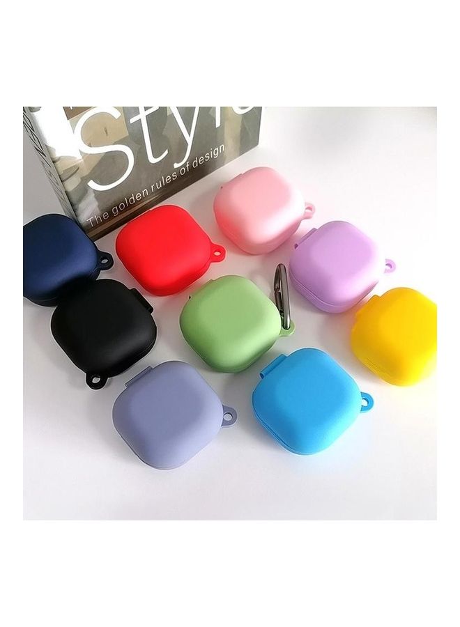 BGM Bluetooth Earphone Silicone Protective Case with Hook For Samsung Galaxy Buds Live/Pro Purple - Image 2