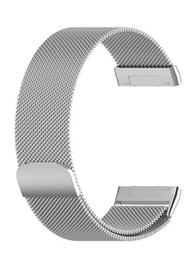 BGM Magnetic Milano Replacement Strap For Fitbit Versa 3 / Fitbit Silver - Image 3