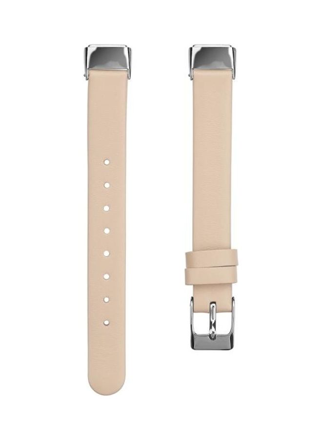 BGM Leather Replacement Strap Watchband For Fitbit Luxe Pink - Image 2