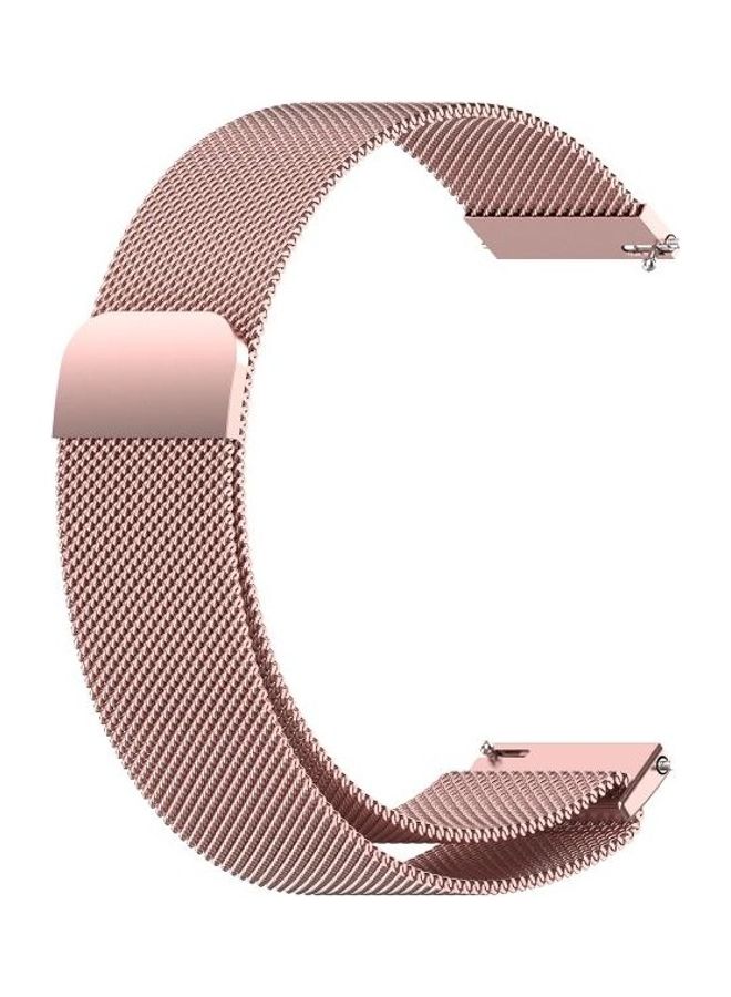 Milanese Loop Replacement Strap Watchband For Huawei Watch 3 / 3 Pro 22mm Rose/Pink