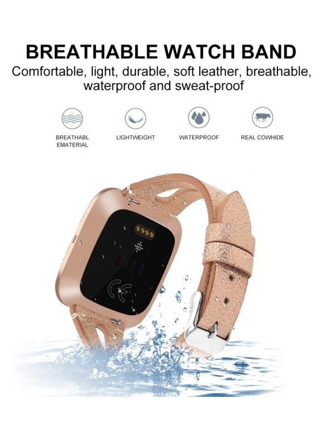 BGM Replacement Strap For Fitbit Versa 2 Champagne Gold - Image 4
