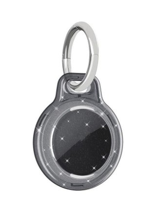 Shockproof Protective Cover Case with Keychain Hook Loop For Apple AirTag Glitter Black - v1631136863/N50685977A_1