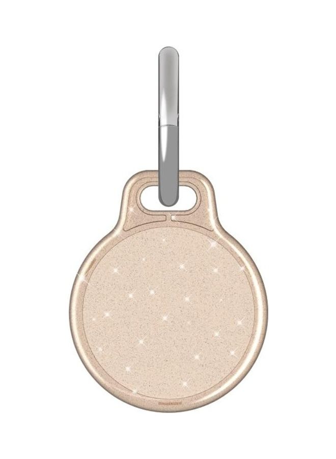 BGM - Shockproof Protective Cover Case with Keychain Hook Loop For Apple AirTag Glitter Gold - Image 1