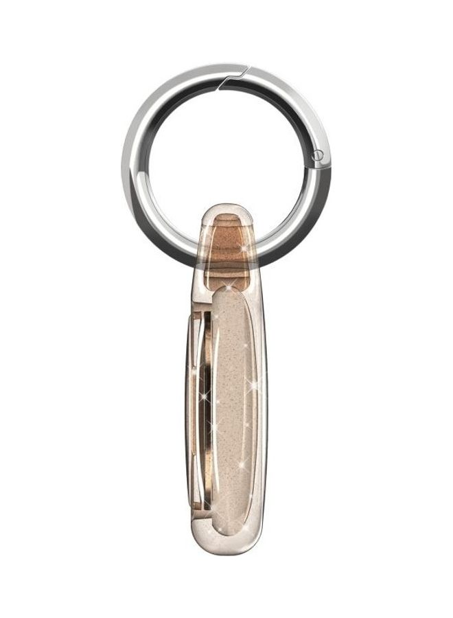 BGM - Shockproof Protective Cover Case with Keychain Hook Loop For Apple AirTag Glitter Gold - Image 1