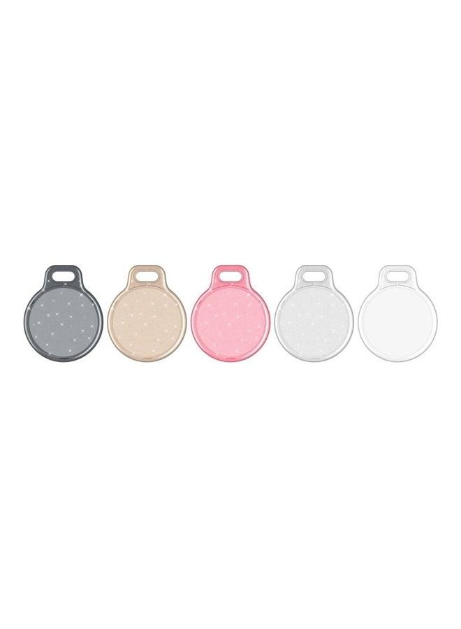 BGM - Shockproof Protective Cover Case with Keychain Hook Loop For Apple AirTag Glitter Gold - Image 1