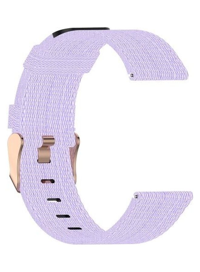 BGM Nylon Replacement Strap Band For Garmin Vivoactive 3 Light Purple - Image 1
