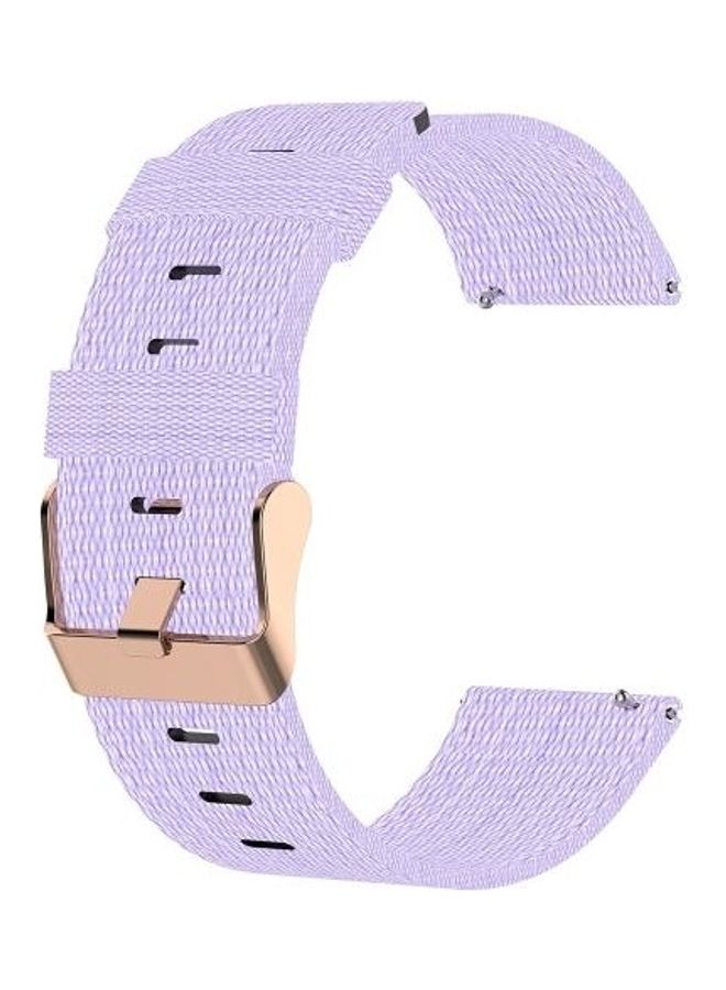BGM Nylon Replacement Strap Band For Garmin Vivoactive 3 Light Purple - Image 2