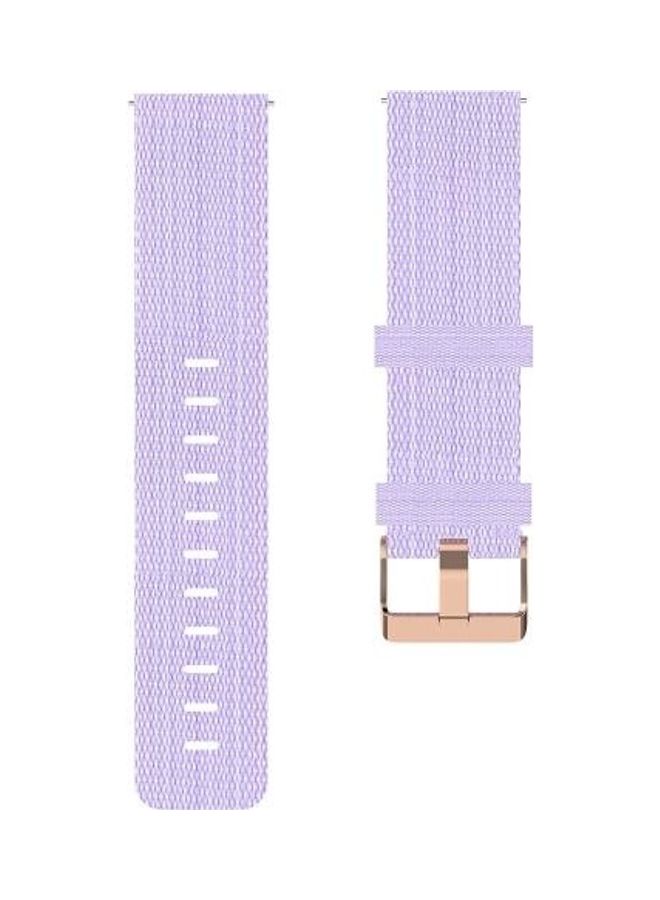 BGM Nylon Replacement Strap Band For Garmin Vivoactive 3 Light Purple - Image 3
