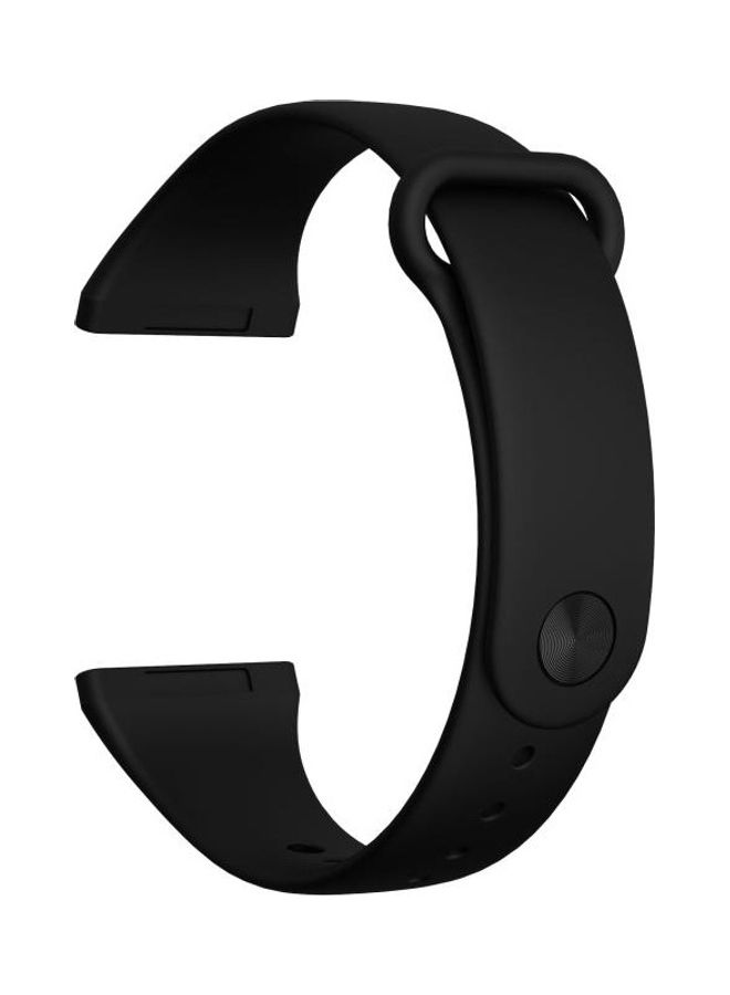 BGM Silicone Replacement Strap Watchband For Fitbit Versa 3 Black - Image 2