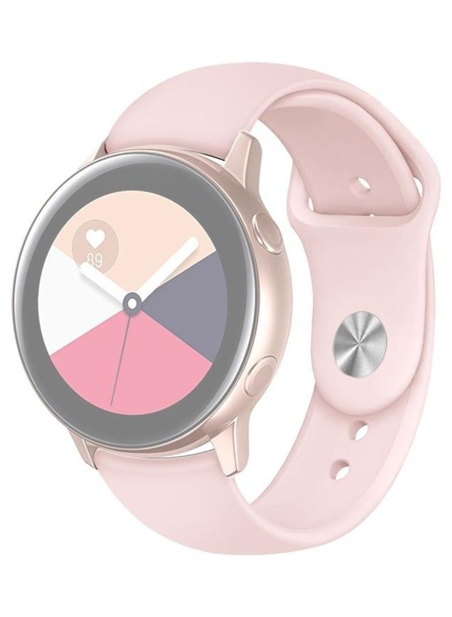 BGM Silicone Wrist Strap Watchband, For Samsung Galaxy Watch Active2 Bluetooth Version 40mm Pink - Image 1