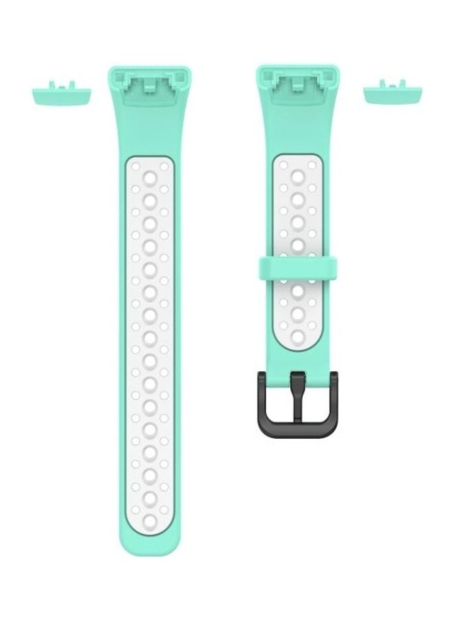 بي جي إم Two Tone Silicone Replacement Band Set For Huawei 6/Honor Band 6 Green/White - Image 2