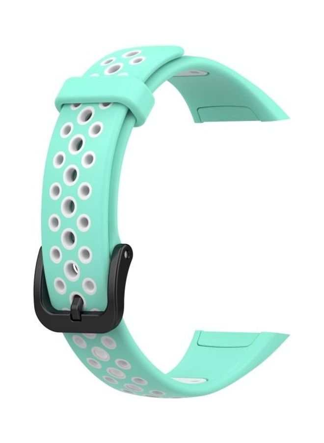 بي جي إم Two Tone Silicone Replacement Band Set For Huawei 6/Honor Band 6 Green/White - Image 3