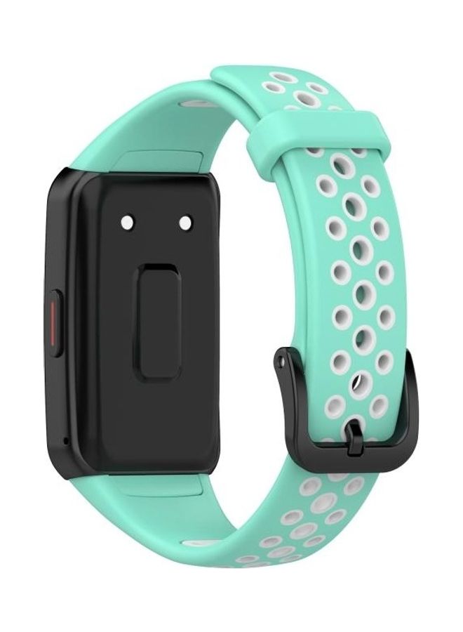 بي جي إم Two Tone Silicone Replacement Band Set For Huawei 6/Honor Band 6 Green/White - Image 5