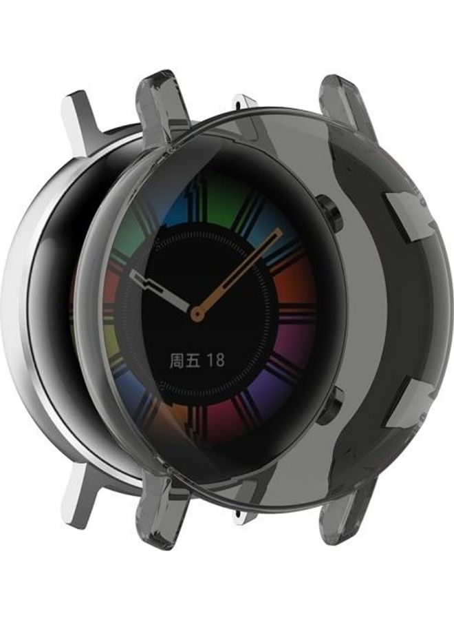 BGM Full Coverage Protective Case With Screen For Huawei Watch GT2 42mm Transparent Black - Image 1