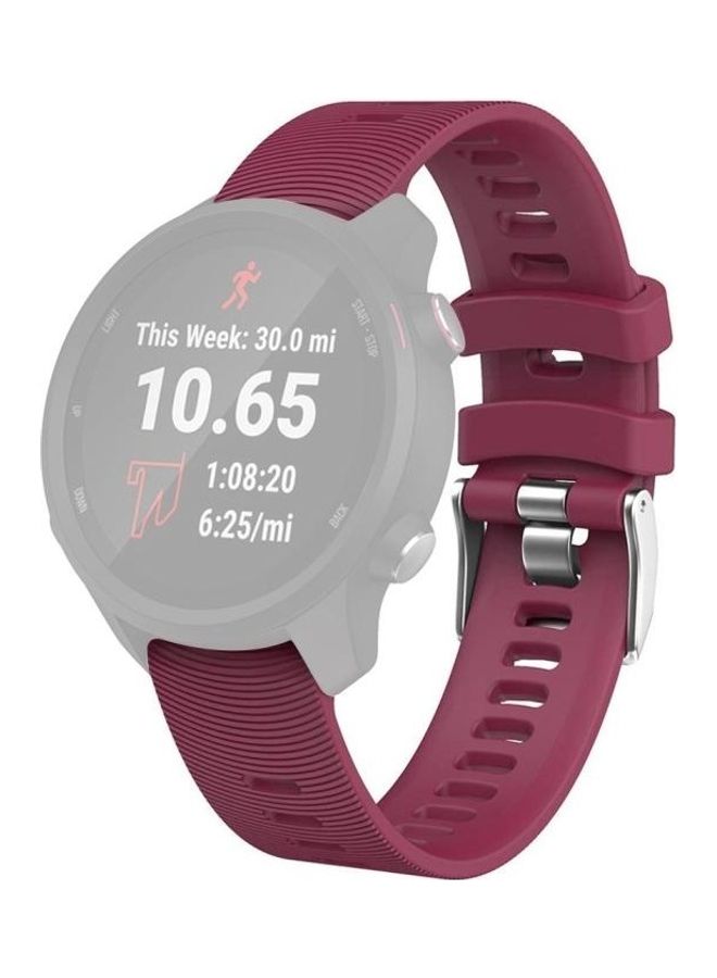 BGM Smart Watch Wrist Strap Watchband For Garmin Forerunner Purplish Red - Image 1