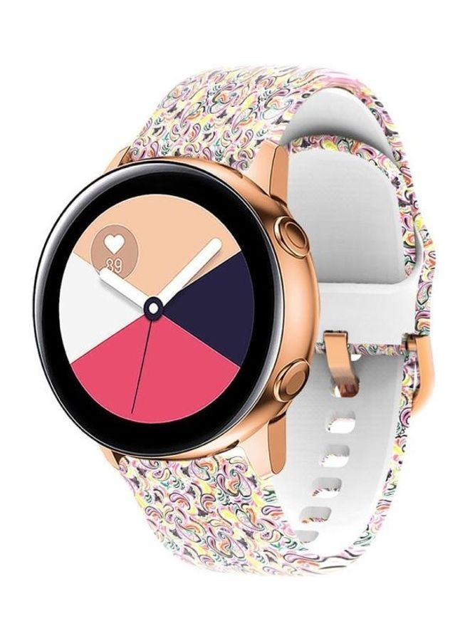 BGM Silicone Printing Replacement Strap Watchband For Samsung Galaxy Watch 42mm Multicolour - Image 3