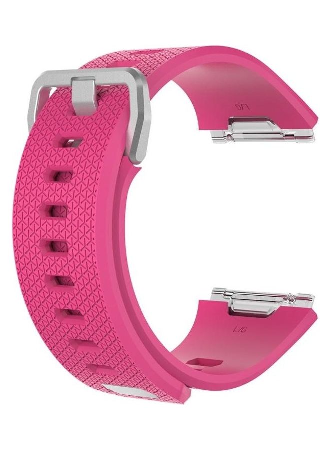 BGM Silicone Replacement Wrist Strap Watchband For Fitbit Ionic Rose Red