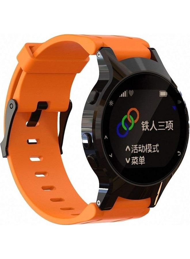 BGM Silicone Sport Wrist Strap For Garmin Forerunner 225 Orange - Image 1