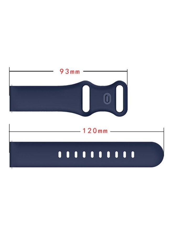 BGM Butterfly Buckle Silicone Replacement Strap Watchband 20mm For Samsung Galaxy Watch Active 3 41mm Black - Image 5