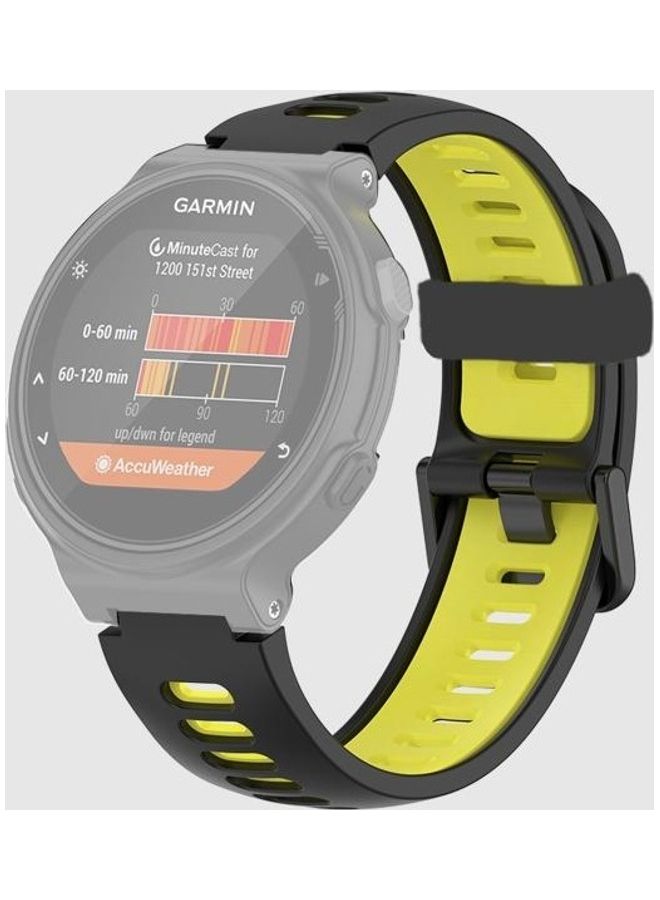 BGM Silicone Replacement Strap Watchband For Garmin Forerunner 735 / 235 Black - Image 1