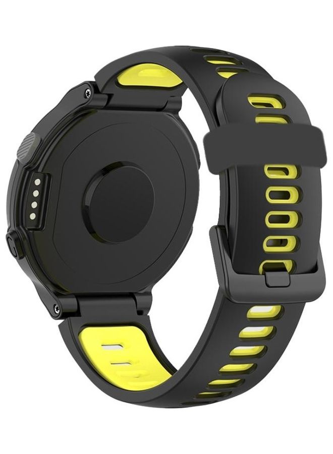 BGM Silicone Replacement Strap Watchband For Garmin Forerunner 220/230/235/620/630/735XT Black  - Image 1