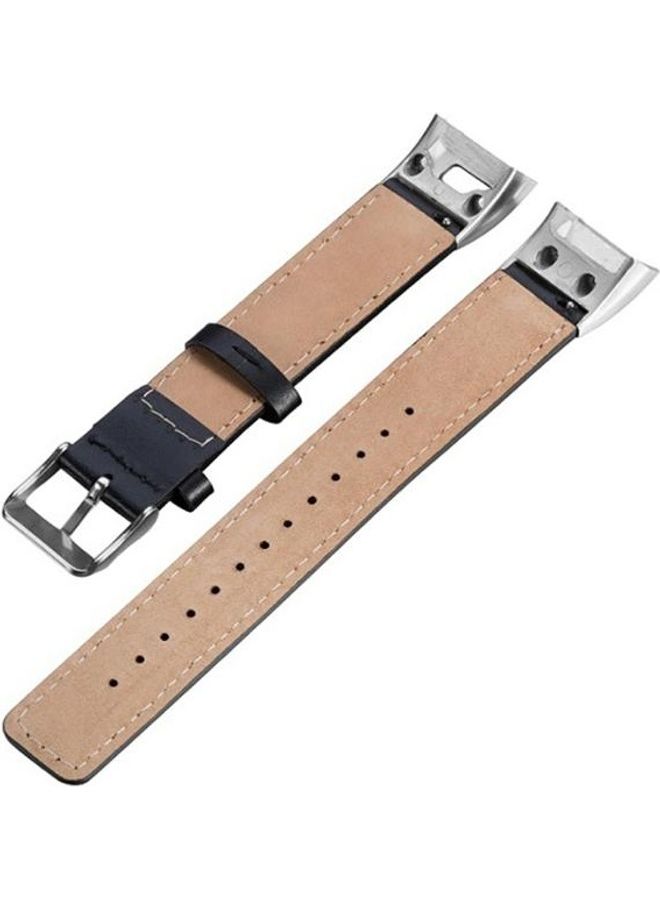BGM Leather Replacement Wrist Strap For Garmin Vivosmart Red - Image 2