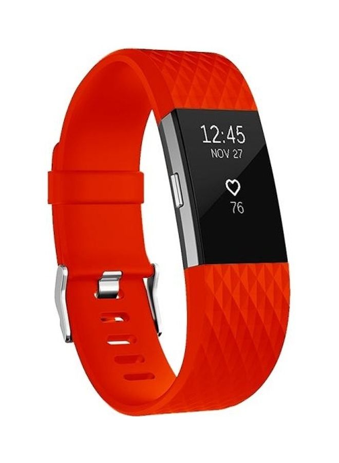 BGM Replacement Band For Fitbit Charge 2 Bright Red - Image 1