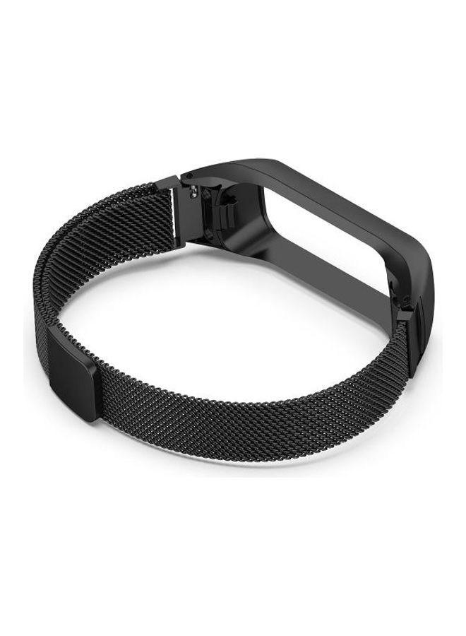 BGM - Milanese Replacement Strap Watchband For Samsung Galaxy Fit 2 SM-R220 Black - Image 1
