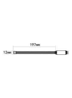 Milanese Replacement Strap Watchband For Samsung Galaxy Fit 2 SM-R220 Black - v1631140412/N50660032A_4