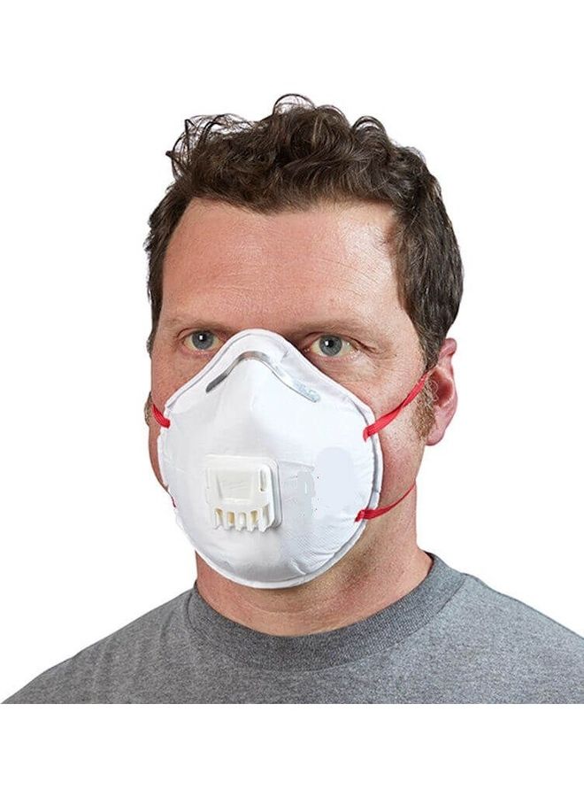 Milwaukee - 10-Piece FFP2 Respirator With Valve White 15 x 13 x 19cm - Image 1