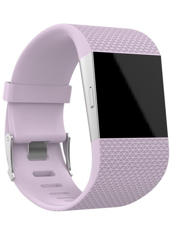 بي جي إم سوار بديل بنمط معين على شكل معين لساعة فيتبيت سيرج ارجواني فاتح - Image 1