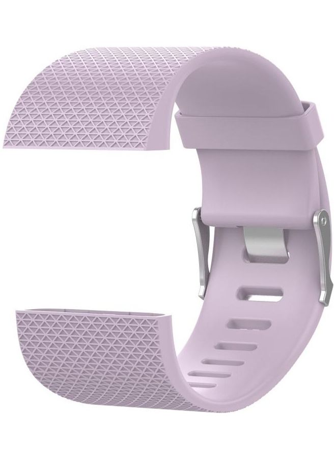 بي جي إم سوار بديل بنمط معين على شكل معين لساعة فيتبيت سيرج ارجواني فاتح - Image 2