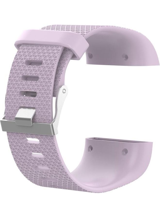 بي جي إم سوار بديل بنمط معين على شكل معين لساعة فيتبيت سيرج ارجواني فاتح - Image 3