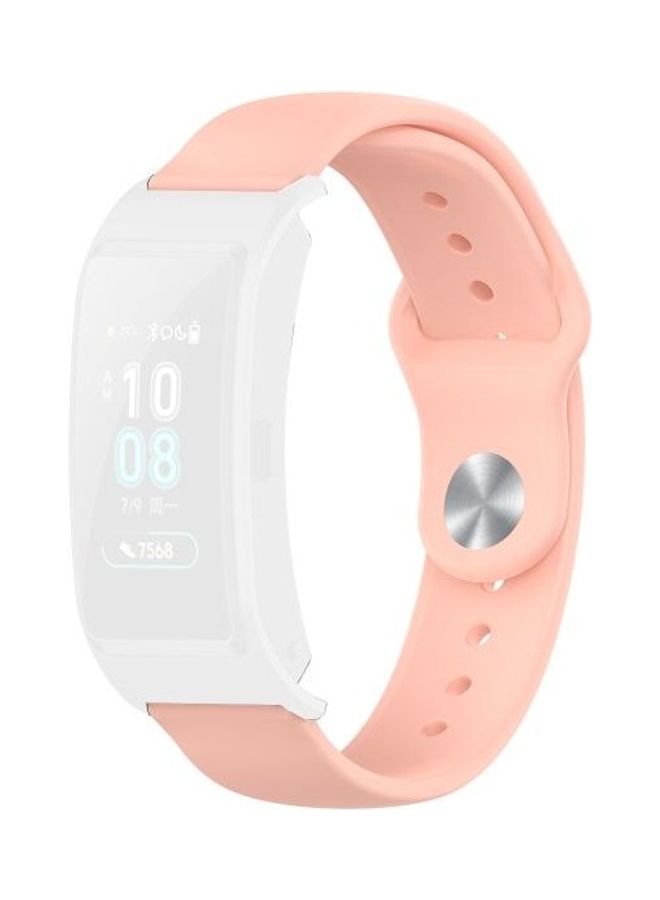 BGM SLR Buckle Fashion Silicone Replacement Strap Band For Garmin Vivomove 3s/4s 18mm Light Pink - Image 2