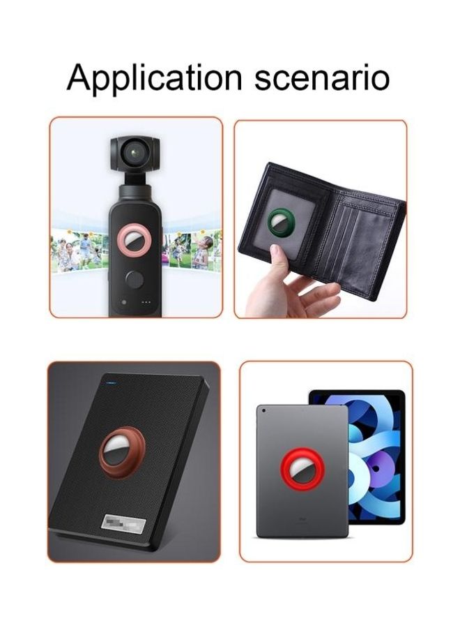 BGM - Adsorption Type Anti-Scratch Silicone Shockproof Protective Cover Case For Apple AirTag Deep Green - Image 1