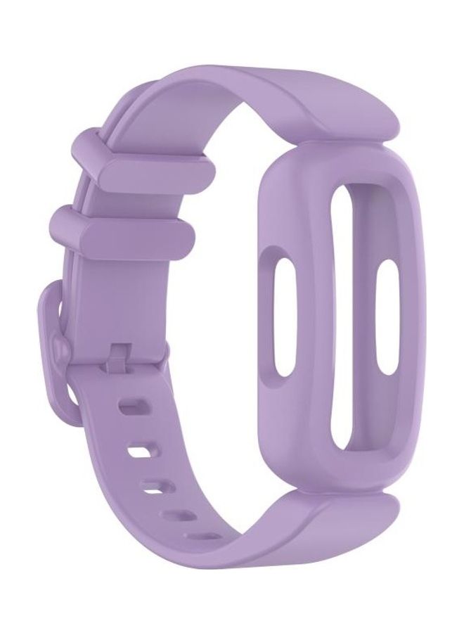 BGM Silicone Replacement Watchband Strap For Fitbit Ace 3 Light Purple - Image 1