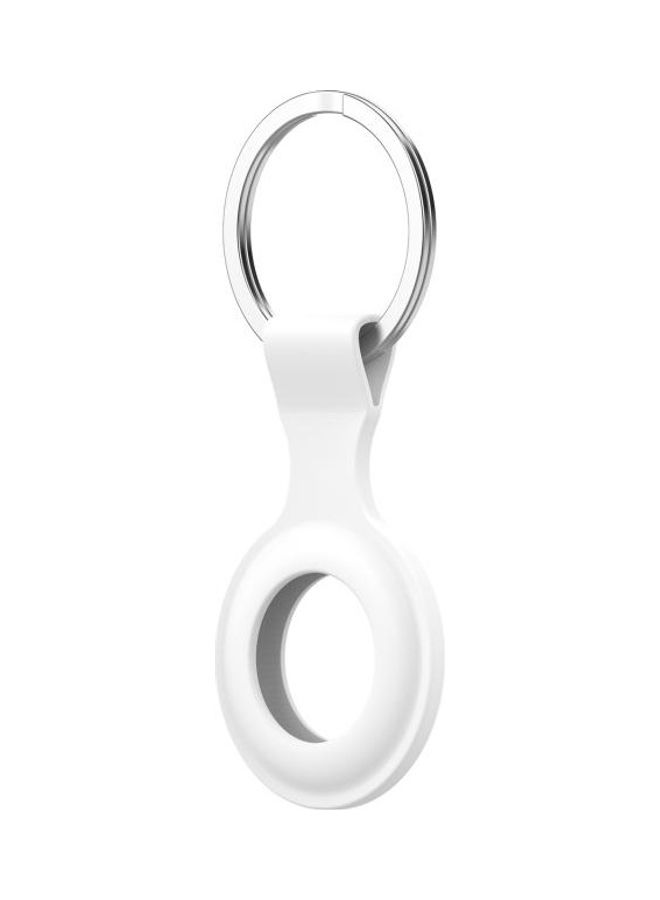 BGM - Positioner Anti-lost Portable Silicone Protective Case for Apple Apple AirTag White - Image 1