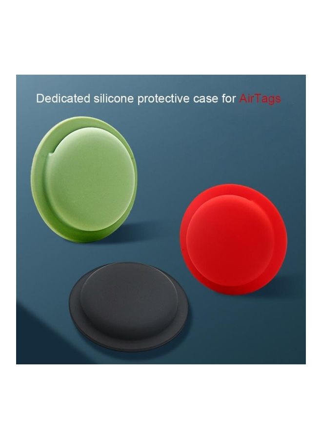 BGM Protection Cover Sleeve Anti-Scratch Anti-lost Silicone Protective Case for Air Tag White - Image 4
