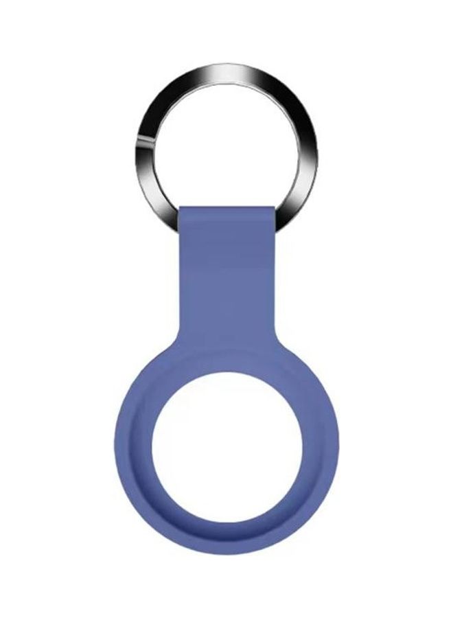 BGM - Mutural Liquid Silicone Protective Case with Key Ring For Apple AirTag Navy Blue - Image 1