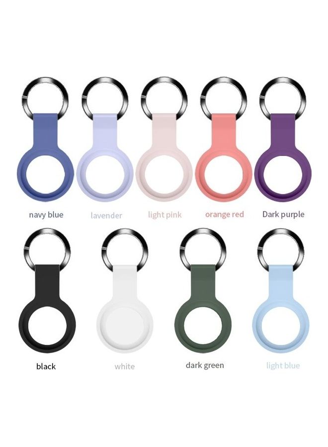 BGM - Mutural Liquid Silicone Protective Case with Key Ring For Apple AirTag Navy Blue - Image 1