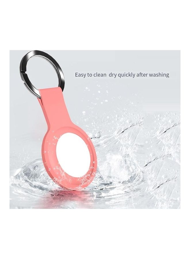 BGM - Mutural Liquid Silicone Protective Case with Key Ring For Apple AirTag Navy Blue - Image 1
